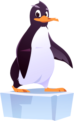 Ice Floe with Penguin